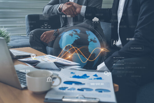 Global AI and data processing system enhances data, AI, and processing efficiency through digital network and global integration of intelligent technology Vouch - Powered by Adobe