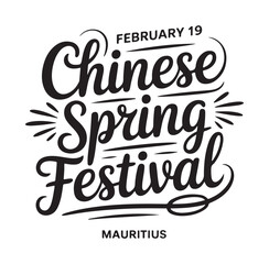 Obraz premium Chinese Spring Festival Celebration on February 19 in Mauritius