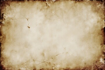 Antique parchment paper with distressed edges creates a vintage feel