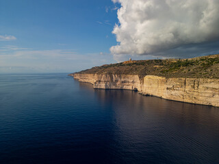 Dingli Cliffs, Malta, drone aerial photography,