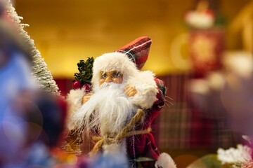 santa claus with a toy