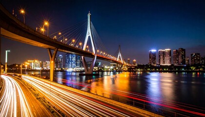 Obraz premium night view of the city