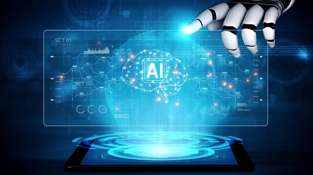 AI powers a neural network to process complex data streams, optimize learning models, and automate high-speed intelligent computing across networks Marrow