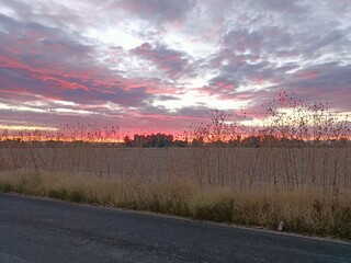 sunset over the river © Erik