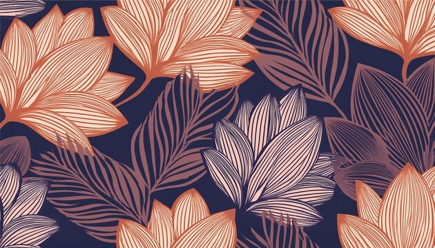 geometric seamless pattern featuring modern stylish floral background with decorative leaves elegant botanical design for textile prints wallpaper fabric wrapping paper and contemporary di