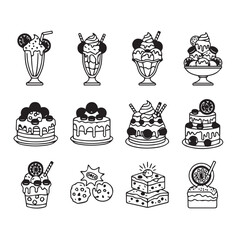 Oreo Madness black line art