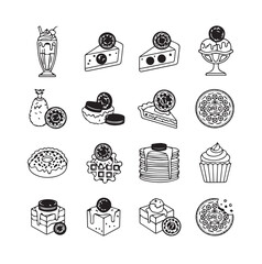 Oreo Madness black line art