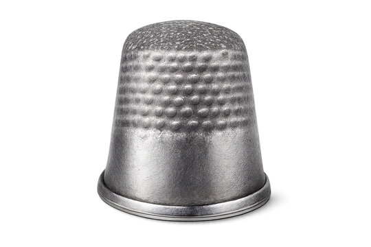 Thimble, silver, sewing tool on transparent background for designers - Powered by Adobe