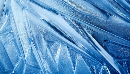 clear icy texture with cool blue tones