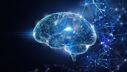 innovative digital brain neural network visualization showcasing science technology data connections intelligence and creativity in modern design