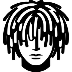 Dreadlocks Icon Vector © Rere
