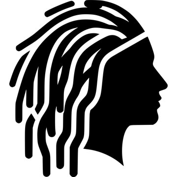 Dreadlocks Icon Vector