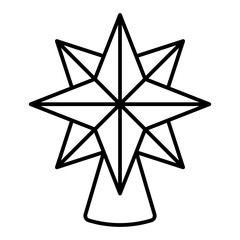 Christmas star icon