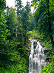 beautiful waterfall of the  mountains  © Kristina