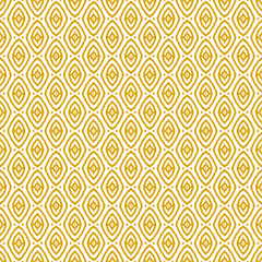 yellow and white abstract geometric seamless pattern background, repeatable motif for fabric and wallpaper design illustration