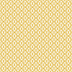 yellow and white abstract geometric seamless pattern background, repeatable motif for fabric and wallpaper design illustration