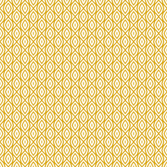 yellow and white abstract geometric seamless pattern background, repeatable motif for fabric and wallpaper design illustration