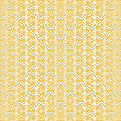 yellow and white abstract geometric seamless pattern background, repeatable motif for fabric and wallpaper design illustration