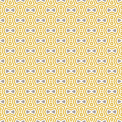 yellow and white abstract geometric seamless pattern background, repeatable motif for fabric and wallpaper design illustration