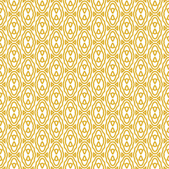 yellow and white abstract geometric seamless pattern background, repeatable motif for fabric and wallpaper design illustration