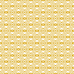 yellow and white abstract geometric seamless pattern background, repeatable motif for fabric and wallpaper design illustration