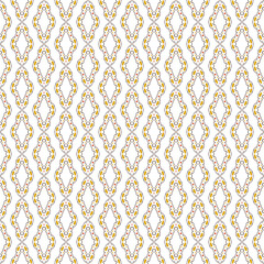 green and red abstract geometric seamless ethnic pattern background, repeatable motif for fabric and wallpaper design illustration