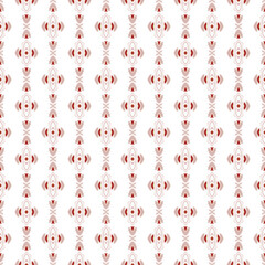 green and red abstract geometric seamless ethnic pattern background, repeatable motif for fabric and wallpaper design illustration