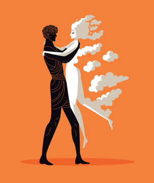 ixion seducing the cloud woman shaped like the goddess hera