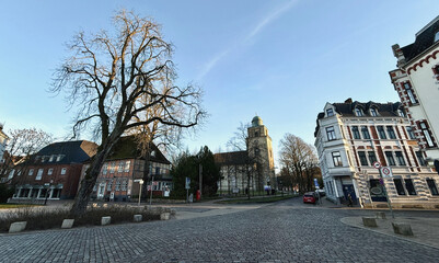 Panorama von Neumünster im Winter