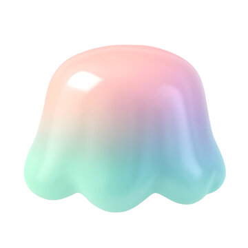 Pastel Jelly Blob Shape