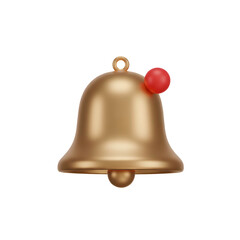 Golden Bell with Red Clapper Inside.