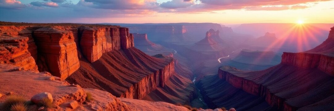 Crimson cliffs, Merrimac & Monitor buttes dominate, red rock, travel, outdoor
