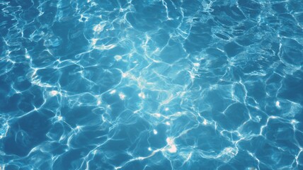 Sunlit water surface with rippled patterns. Artificial intelligence image