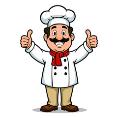 Happy Chef Giving Thumbs Up