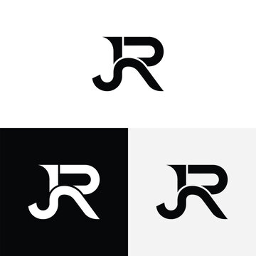 j r initial monogram vector icon illustration