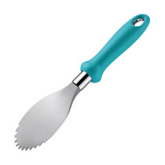 Fototapeta premium Citrus Zester Tool with Turquoise Handle - Kitchen Utensil for Zesting Fruit