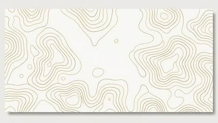 Abstract Topographic Map Contour Lines Background Design.