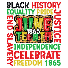 Black History Pride Funny Juneteenth Freedom Celebration T shirt Design