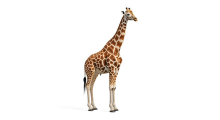 giraffe isolated on white