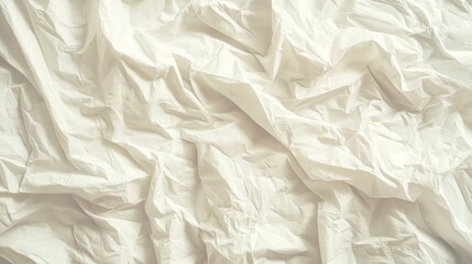 Obraz premium Wrinkled white fabric texture