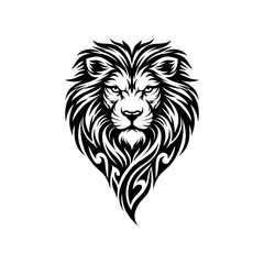 Animal Tribal Tattoo Lion design vector simple and modern