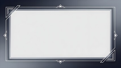 Ornate geometric frame with a minimalist, clean white space for text or images