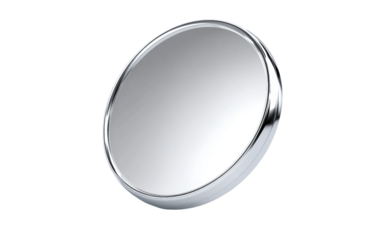 Detailed mirror with pristine reflective surface representing interior decoration, vanity, and household utility isolated on transparent background PNG