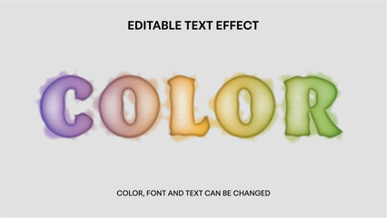 watercolor editable text effect