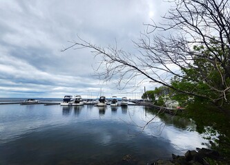 the lake in the morning