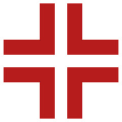 Obraz premium Flat Colored Exit Fullscreen Icon Set in Outline and Solid Style for Interface Navigation