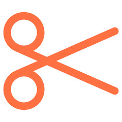 Flat Colored Cut Icon for Navigation and Interface Design