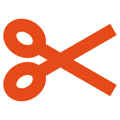 Flat Colored Cut Icon for Navigation and Interface Design