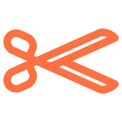 Flat Colored Cut Icon for Navigation and Interface Design