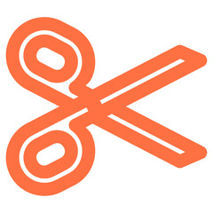 Flat Colored Cut Icon for Navigation and Interface Design